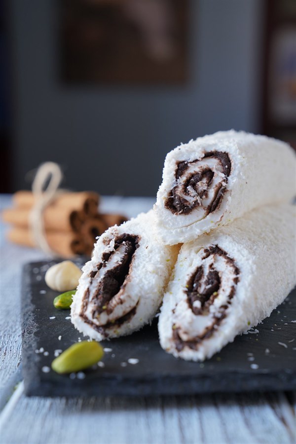 Çikolatalı Sarma Lokum (hindistan Cevizli)