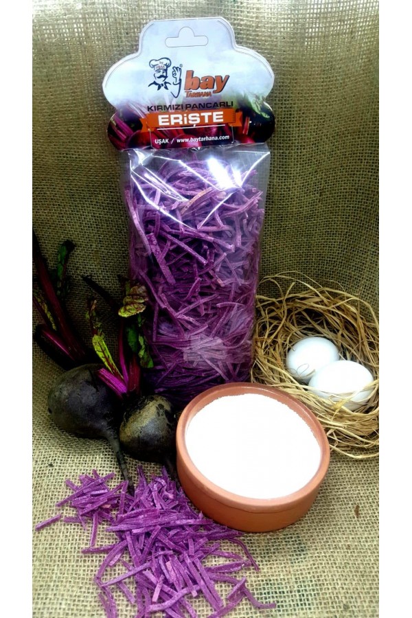 Erişte - Kırmızı Pancarlı - 500 Gr