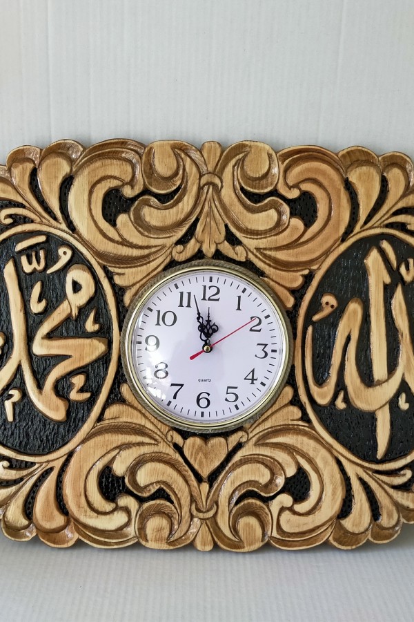 Hediyelik Ahşap Tablo Saat